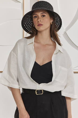 MOMA White Linen Shirt | Elevate Your Summer Layering Outfit
