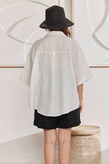MOMA White Linen Shirt | Elevate Your Summer Layering Outfit