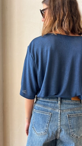 MOMA Navy V - Neck Garment | Comfort Meets Minimalist Allure