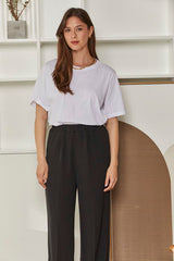 MOMA White Crew Neck Tee | A Staple for Effortless Timeless Style