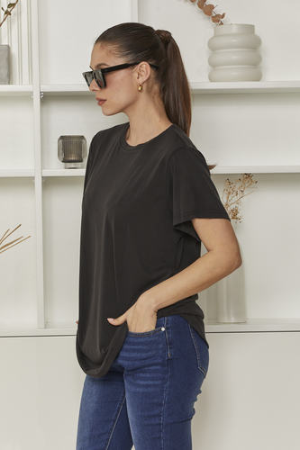 MOMA Relaxed Fit Short - sleeved Top | Black, Timeless & Versatile