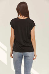 MOMA Black V - Neck Top | Minimalist Design, Max Versatility