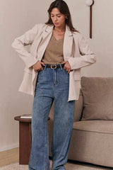 MOMA Beige Oversized Blazer | Effortless Tailored Chic