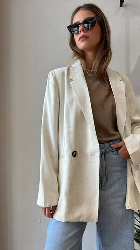 MOMA Cream Oversized Blazer | Effortless Tailored Chic