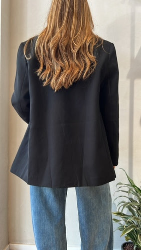 MOMA Casual Tailored Blazer | Black for Easy - going Chic Days