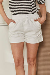 MOMA Casual White Shorts