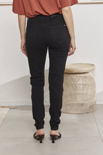 MOMA Stylish High - Waisted Black Skinny Jeans