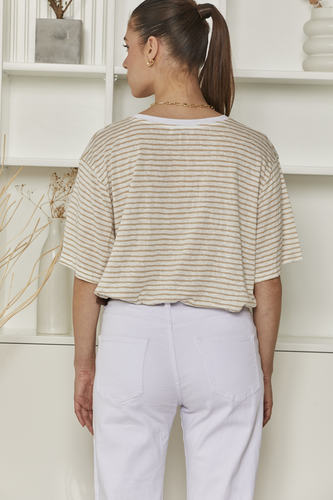 MOMA Comfortable Belted White Cropped Jeans