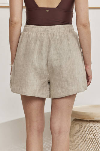 MOMA Comfortable Light Linen Drawstring Shorts