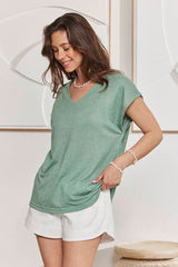 MOMA Comfortable White Elastic - Waist Shorts