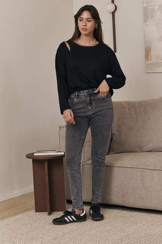 MOMA Trendy Grey Skinny Jeans