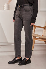 MOMA Comfortable Grey Straight Jeans