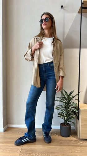 MOMA Comfortable Blue Flared Jeans