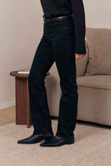 MOMA Comfortable Black Belted Jeans