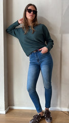 MOMA Comfortable Blue Skinny Jeans