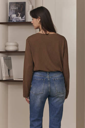 MOMA Comfort-Fit Blue Cropped Jeans