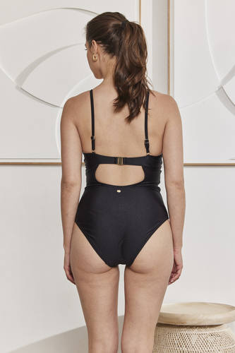 MOMA Spaghetti Strap Cut - Out One - Piece Swimsuit