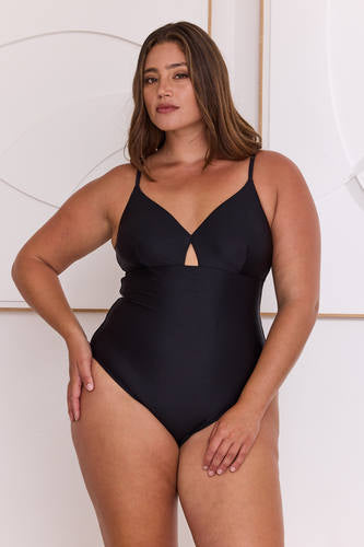 MOMA Spaghetti Strap Cut - Out One - Piece Swimsuit