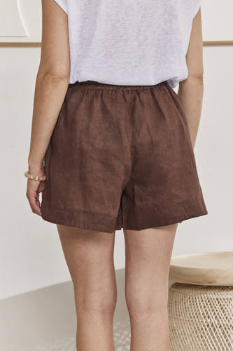 MOMA Casual Linen Shorts for Resort