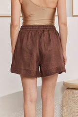MOMA Casual Linen Shorts for Resort