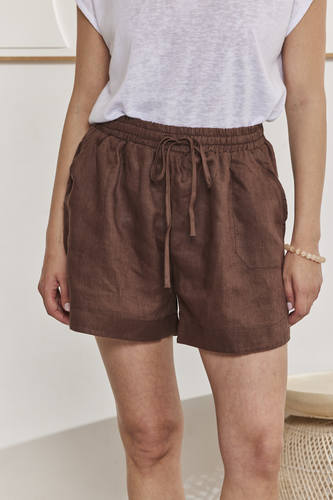 MOMA Casual Linen Shorts for Resort