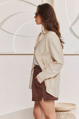 MOMA Casual Linen Button - Down Resort Shirt