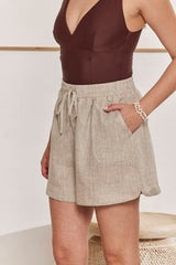 MOMA Casual Linen Vacation Shorts