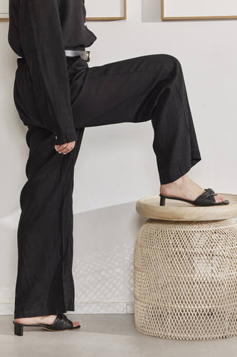 MOMA Linen Wide - Leg Resort Pants