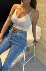 MOMA Cream Lace - Trimmed Bralette | Effortless Feminine Allure