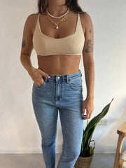 MOMA Beige Minimalist Bralette | Effortless Everyday Comfort