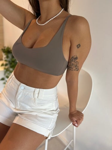 MOMA Taupe Bralette | Comfort Meets Sleek Simplicity