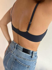 MOMA Charcoal Bralette | Understated Design, Max Versatility
