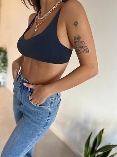 MOMA Charcoal Bralette | Understated Design, Max Versatility