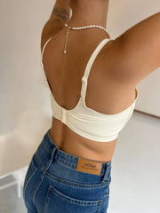 MOMA Cream Lace - Trimmed Bralette: Effortless Femininity