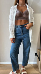 MOMA Wireless Bra: Comfort & Chic in Taupe Elegance