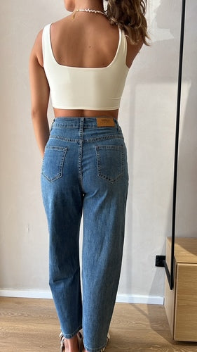 Elegant MOMA White Square - Neck Bra: Timeless Grace