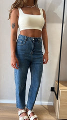 Elegant MOMA White Square - Neck Bra: Timeless Grace