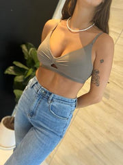 MOMA Twist - Front Cut - Out Bra: Elevate Your Casual Chic