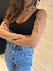 MOMA Black U - Neck Bra: Sleek Support for Everyday Edge